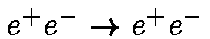 $e^+e^- \to e^+e^-$