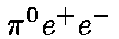 $\pi^0e^+e^-$