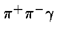 $\pi^+\pi^-\gamma$