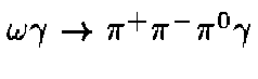 $\omega \gamma \rightarrow \pi^+\pi^-\pi^0\gamma$