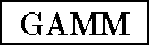 \framebox[1.6cm]{GAMM}